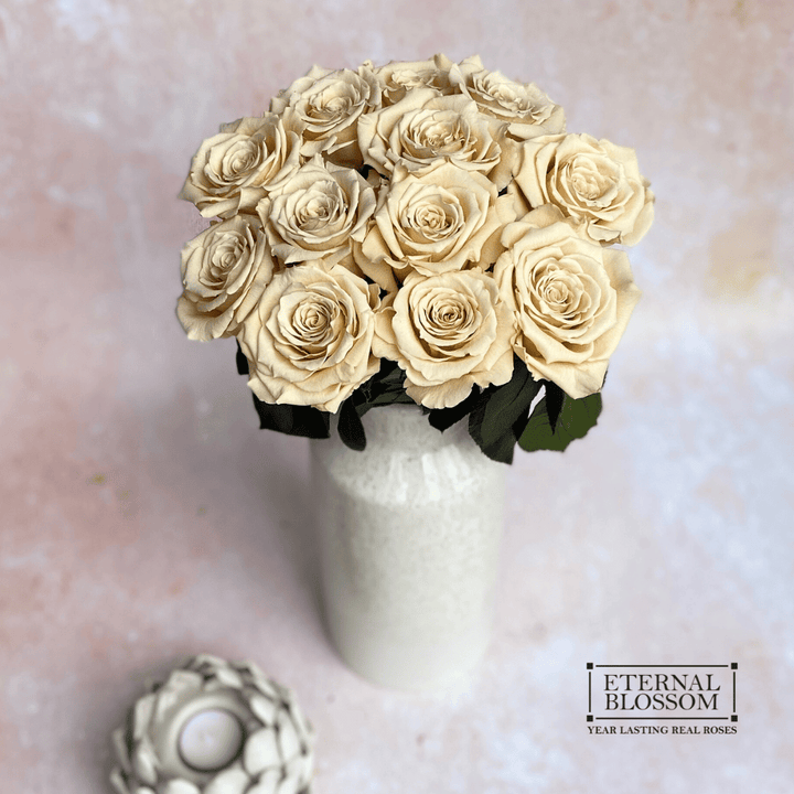 A Dozen Long Stem Roses - Year Lasting Infinity Roses