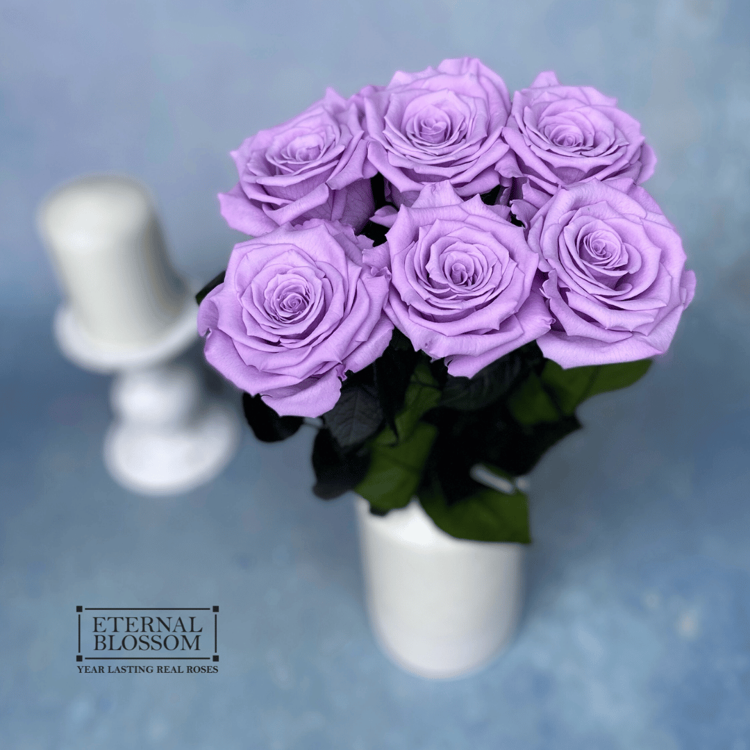 Half a Dozen Long Stem Roses - Year Lasting Infinity Roses