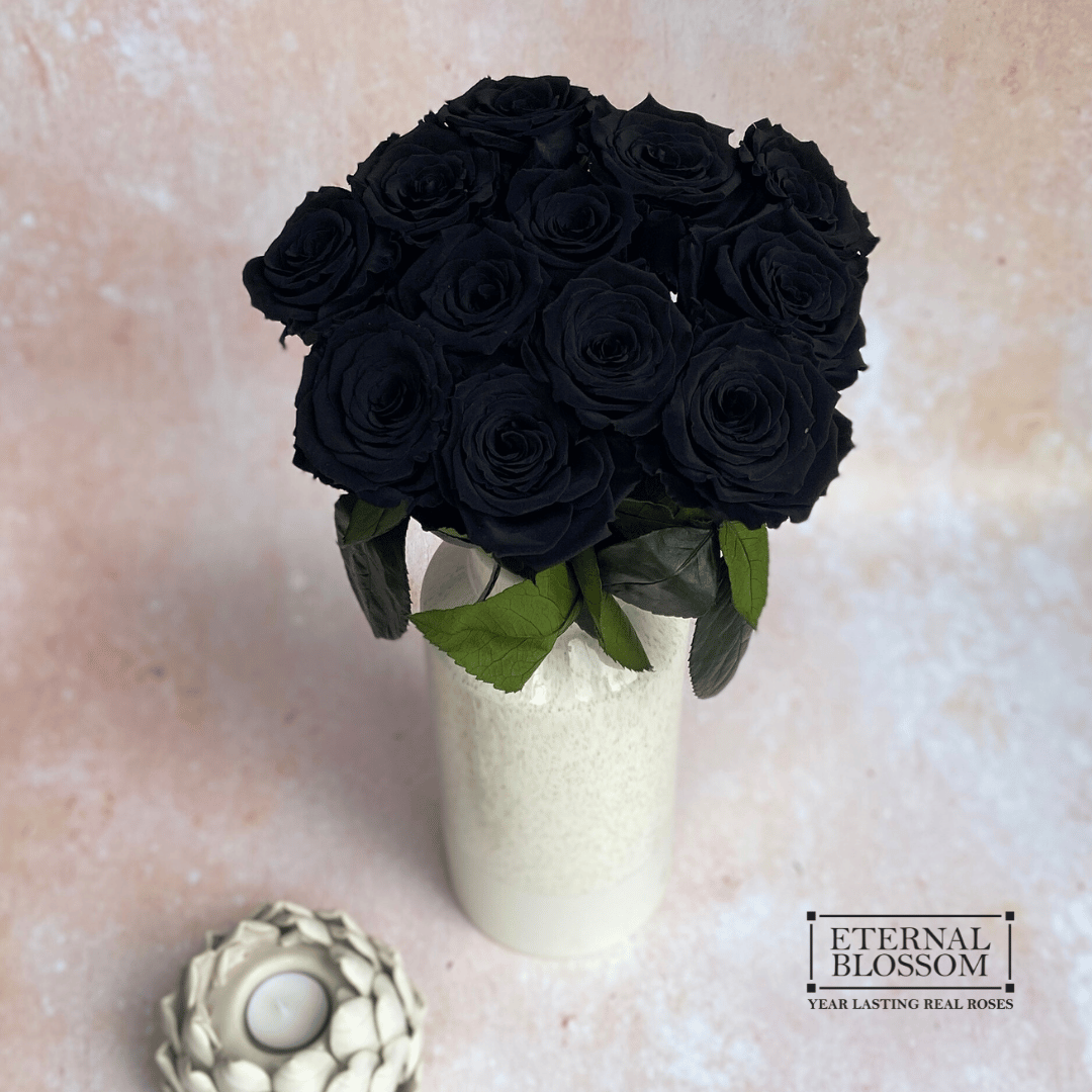 A Dozen Long Stem Roses - Year Lasting Infinity Roses