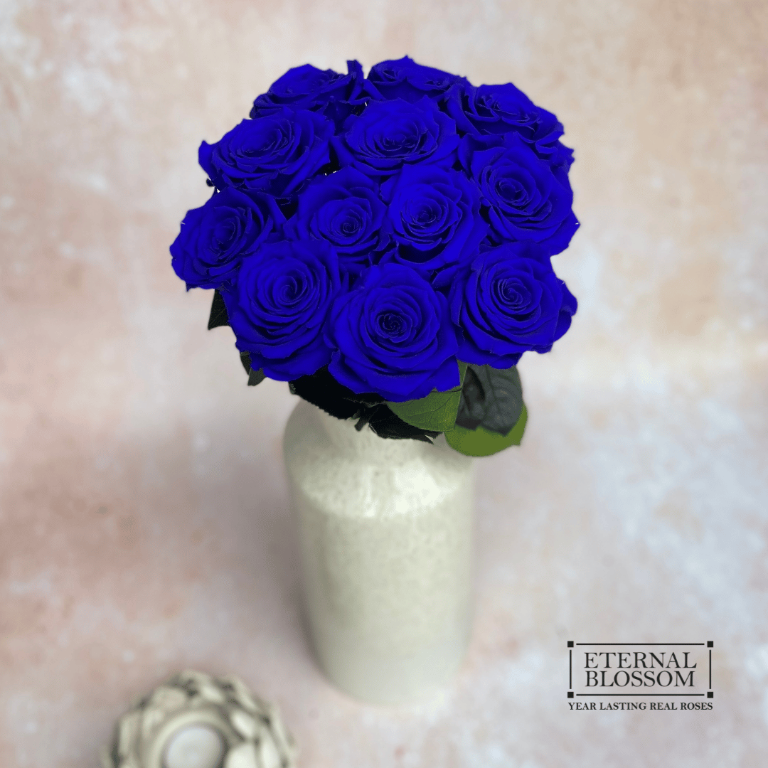 A Dozen Long Stem Roses - Year Lasting Infinity Roses