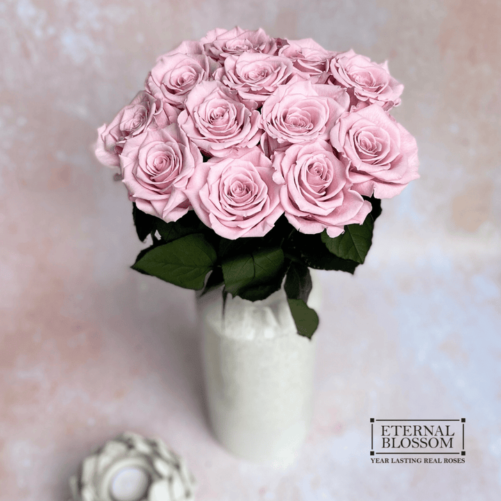 A Dozen Long Stem Roses - Year Lasting Infinity Roses